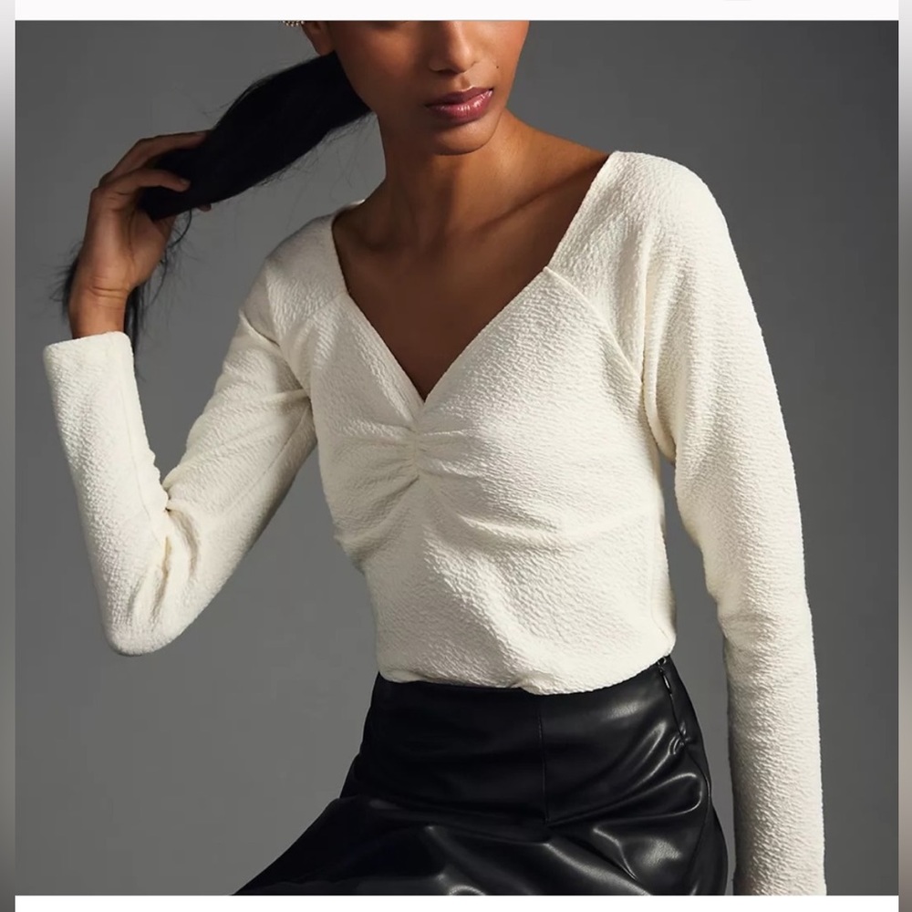 NWT- ANTHROPOLOGY MAEVE LONG SLEEVE TOP